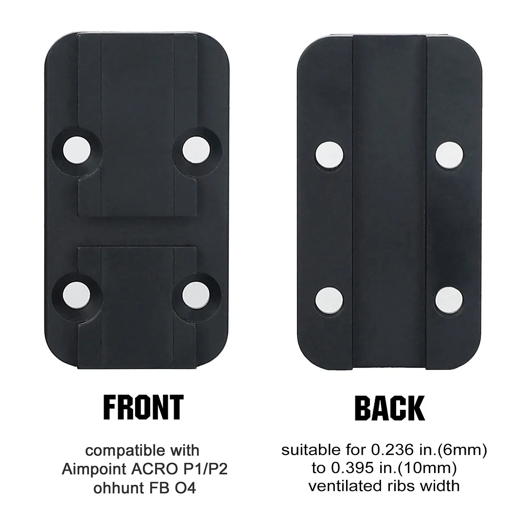 ohhunt® Universal Shotgun Ventilated Rib Mount ACRO Adaptor Plate