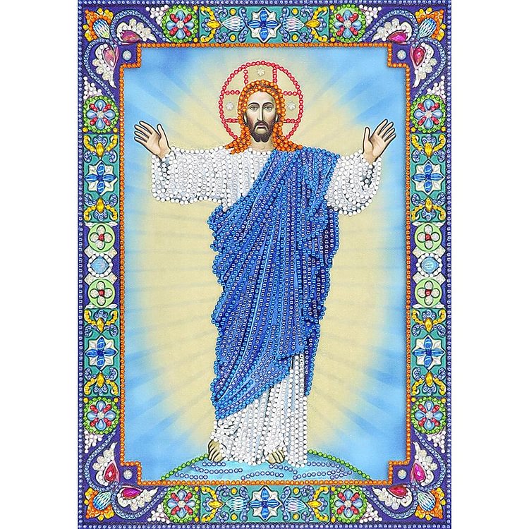 Peinture de diamant - strass de cristal - jésus christ
