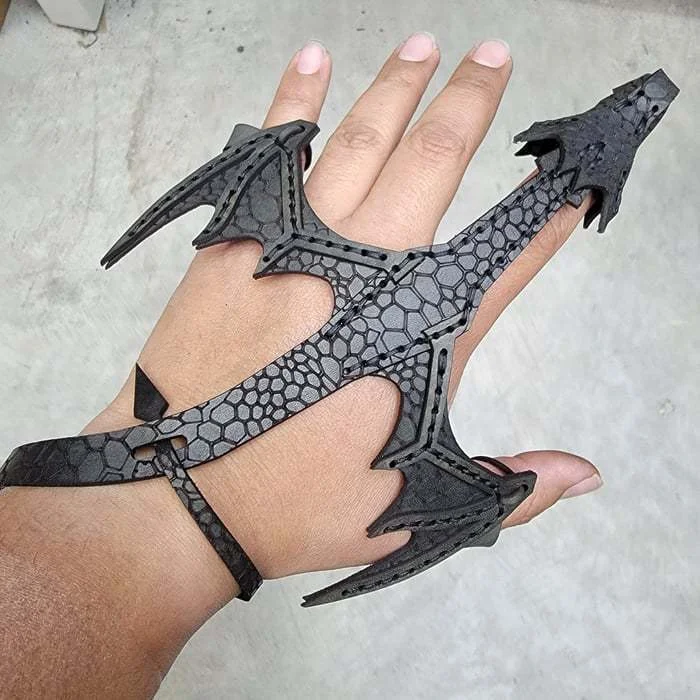 Leather Hand Dragon bracelet