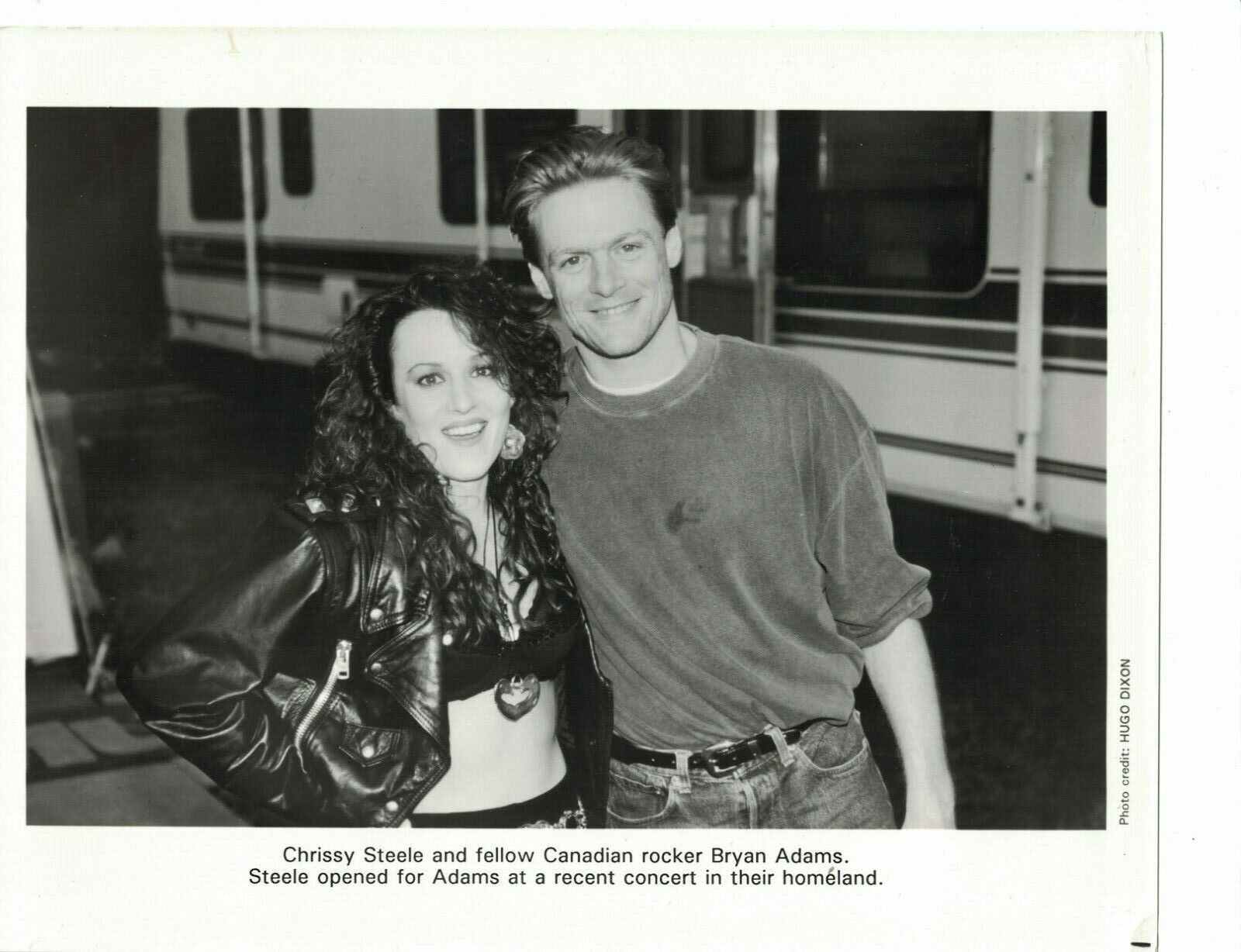 Bryan Adams & Chrissy Steele Canadian Rockers USED 8 x 10