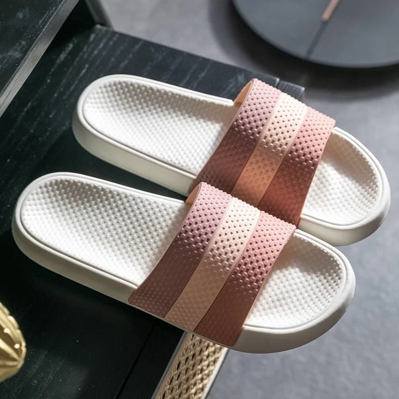 Summer Non-Slip Couple Slippers Soft Family Bottom Indoor Home Bathroom Slides Outdoor Casual Fashion Shoes Wholesale Spot