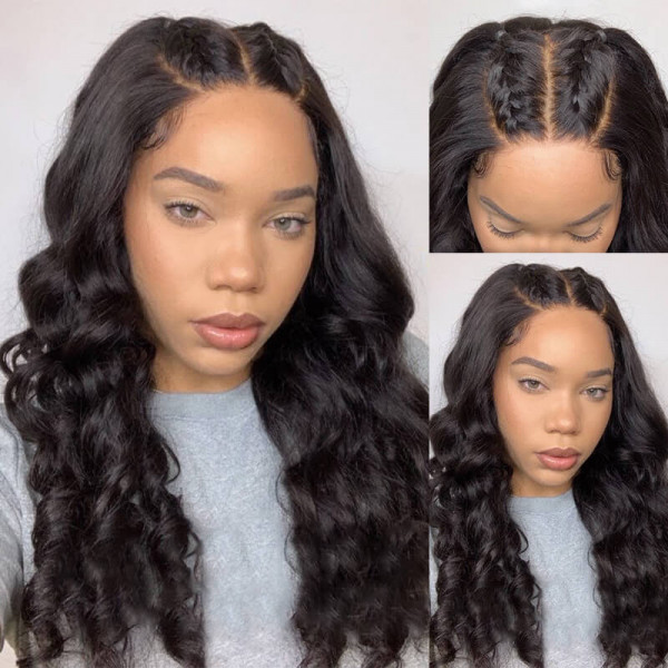 Loose Deep HD 6x6 Lace Closure Wigs 200% Human Hair Lace Closure Wigs 