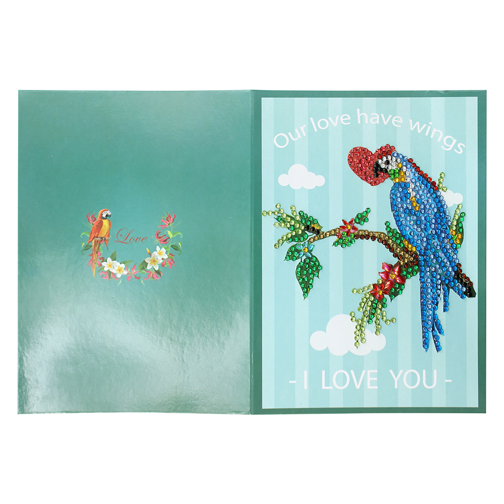 

Heart Birds Christmas - 5D DIY Craft Greeting Card, 501 Original