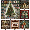 (Multi-Style) Christmas Tree-14CT Stamped Cross Stitch 40*40cm/15.75*15.75in