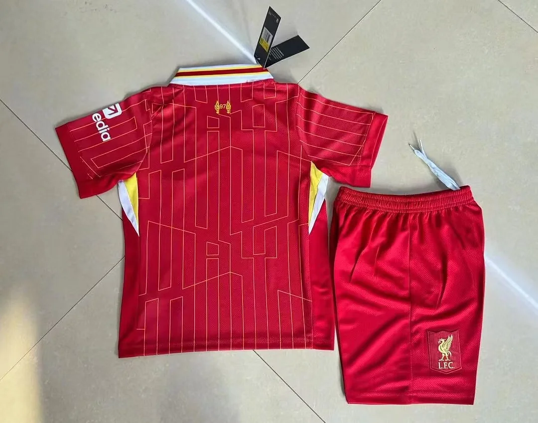 24/25 Liverpool Home Kids Kit Football Jersey Thai Quality