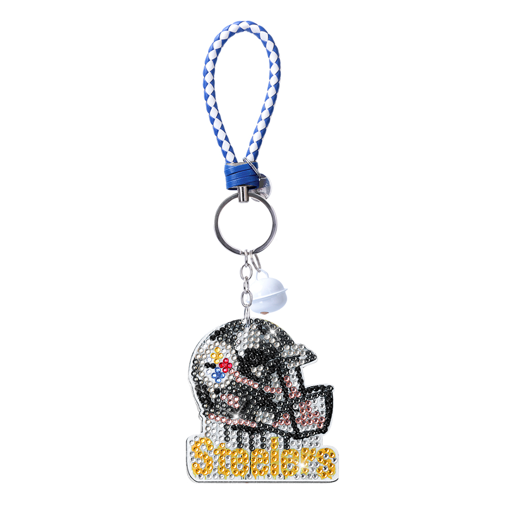DIY Diamond Painting Keychains Kit Pittsburgh Steelers Nfl Football Club Emblem gbfke