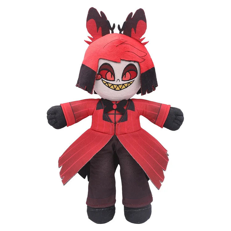 Hazbin Hotel 2024 Alastor Cosplay Plush Toys Cartoon Soft Stuffed Dolls Mascot Birthday Xmas Gift-Original