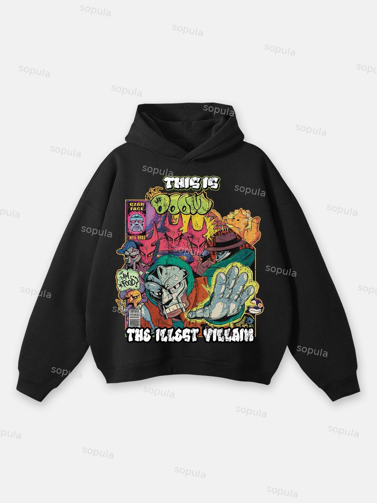 Sopula The Illest Villain Doom Graphic Hoodie - Sopula｜Premium Graphic Tees & Graphic Clothing