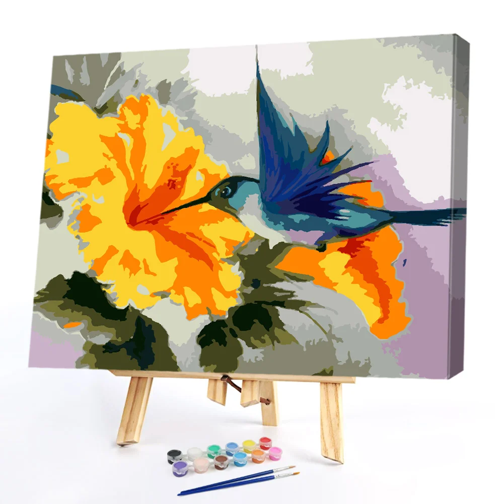 Flower Bird - Paint By Numbers(50*40CM)