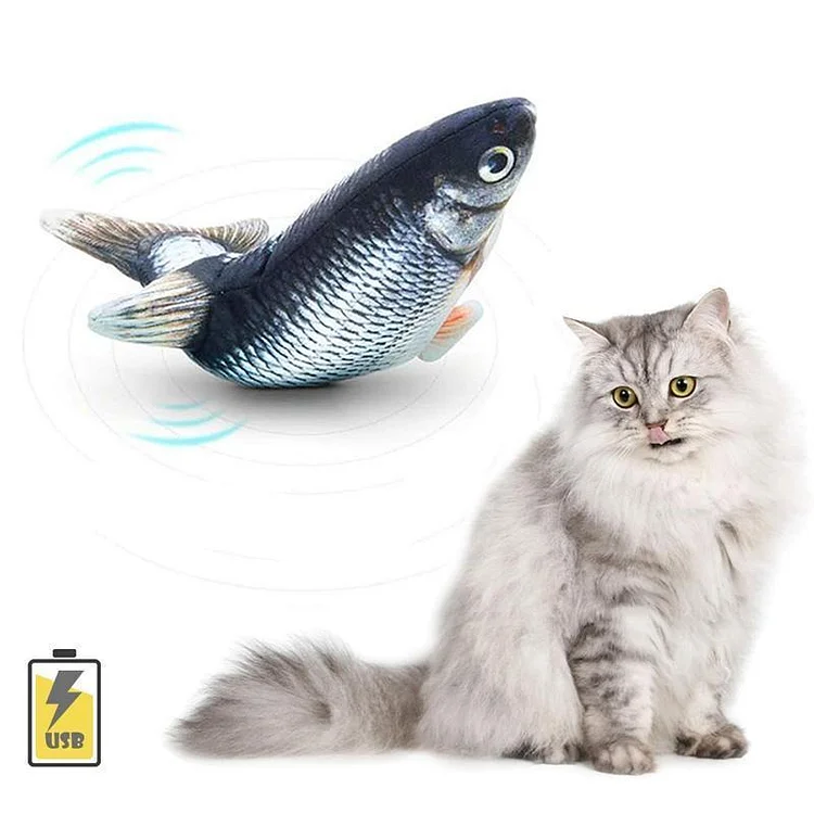 Plush Simulation USB Charging Cat Fish Toy | 168DEAL