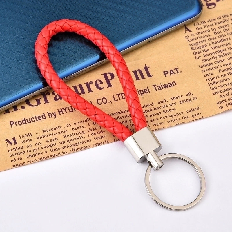 30 Pieces Leather Rope Key Chain Woven Pu Key Chain Pendant Key Chain Car Key Chain Accessories Bag Pendant