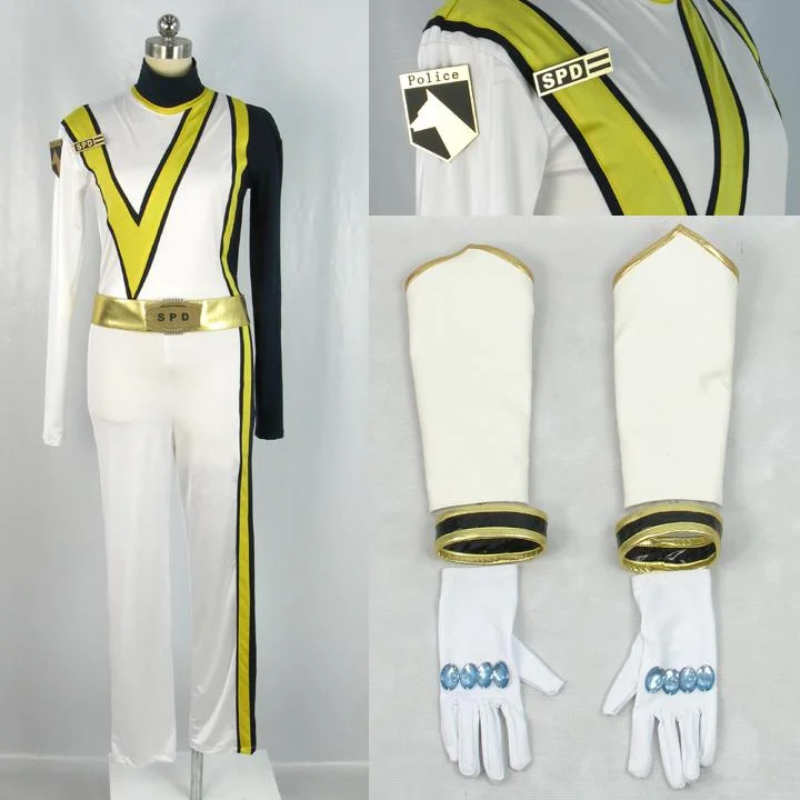 Power Rangers S.P.D. SPD Omega Ranger Cosplay Costume