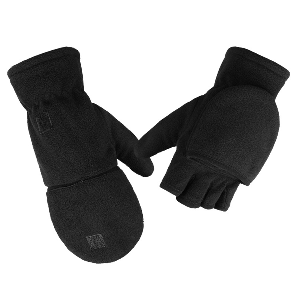 

1 Pair Winter Fleece Fingerless Ski Gloves Mittens for Snowboarding Cycling, 501 Original