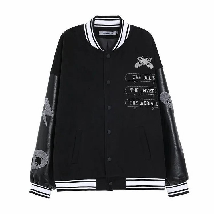 Retro vintage college style jacket baseball suit