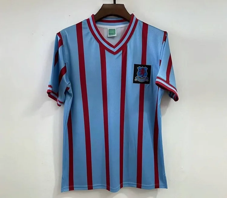 1956-1957 Retro Aston Villa Cup Final Football Jersey