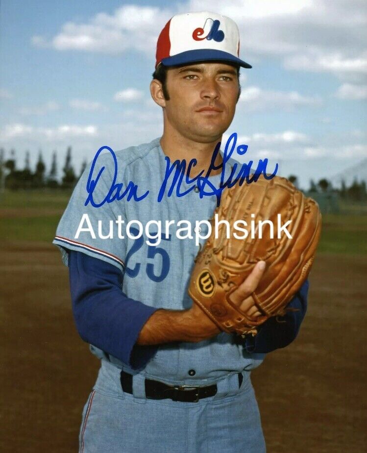 Dan McGinn Autographed 8x10 Montreal Expos