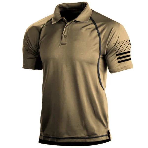 Summer Men's T -shirt Outdoor Tactical Loose   Short -sleeved  Swipe Men's Top