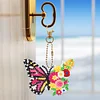 6Pcs DIY Diamond Painting Butterfly Keychain