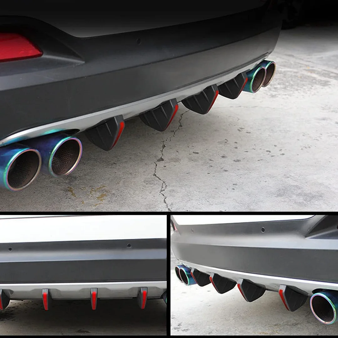 4pcs Car Lower Bumper Lip Diffuser, Anti-collision Accessories Spoiler Protector