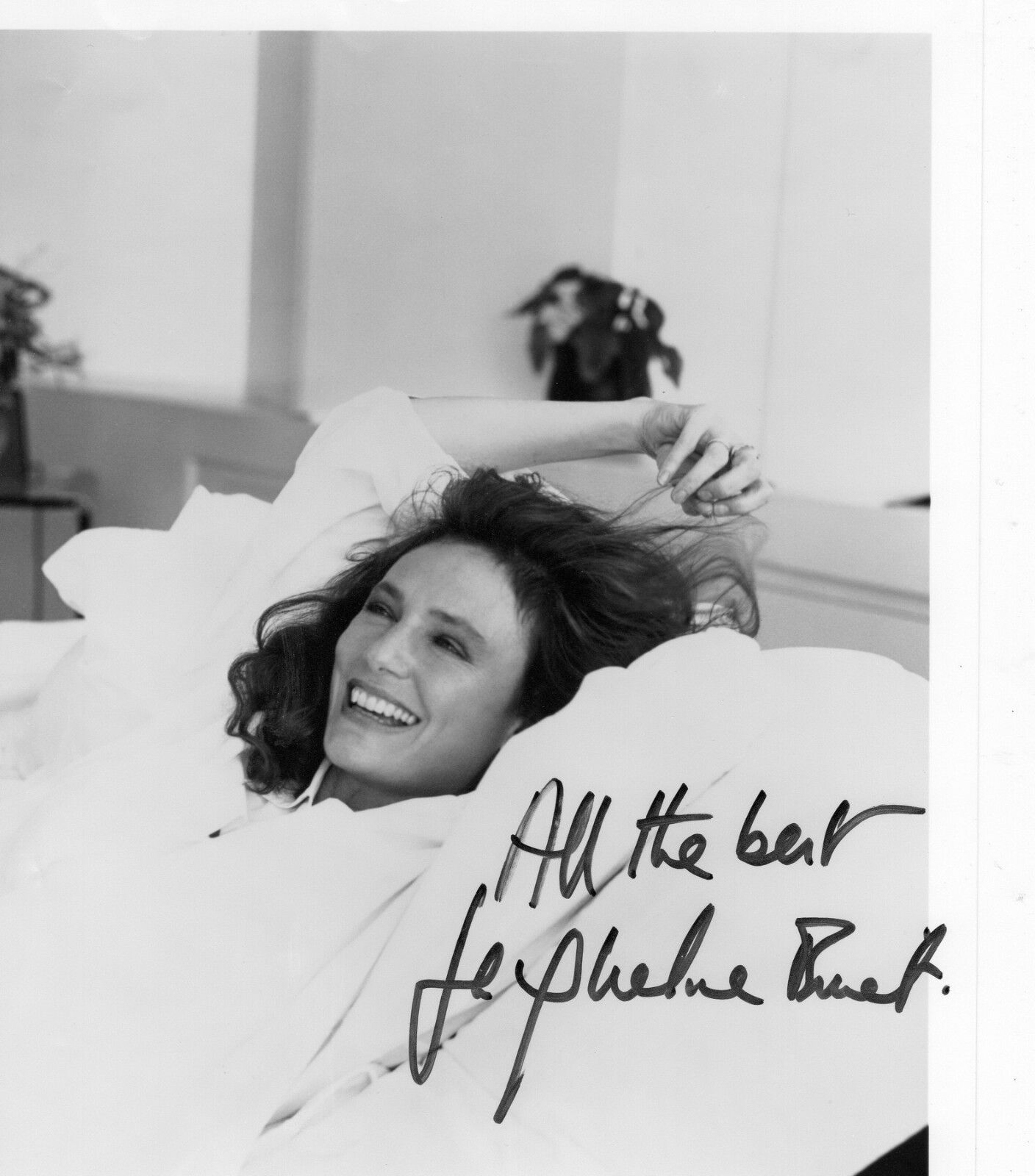 JACQUELINE BISSETT AUTOGRAPH, DOMINO, BULLITT