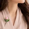 DIY Flowers Insert Brooch Branch-Shaped Bloom Pins Exquisite Gift for Women Bouquet Branch Brooch Pins Elegant Artful Jewelry Without Flower