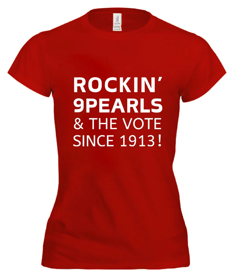 Rockin’ 9 Pearls & The Vote Since 1913 T-shirt