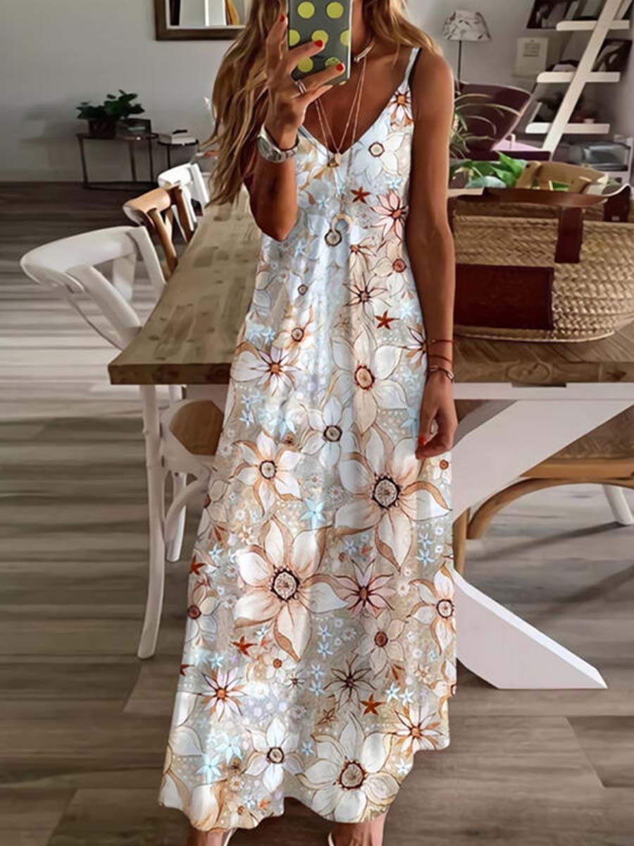 Vorioal Colorful Printed Dress