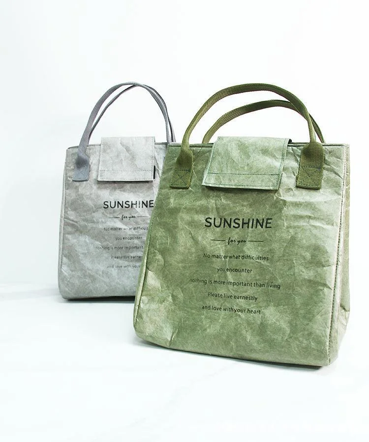 Retro Washed Kraft Paper DuPont Paper Waterproof Small Bag Shopping Bag