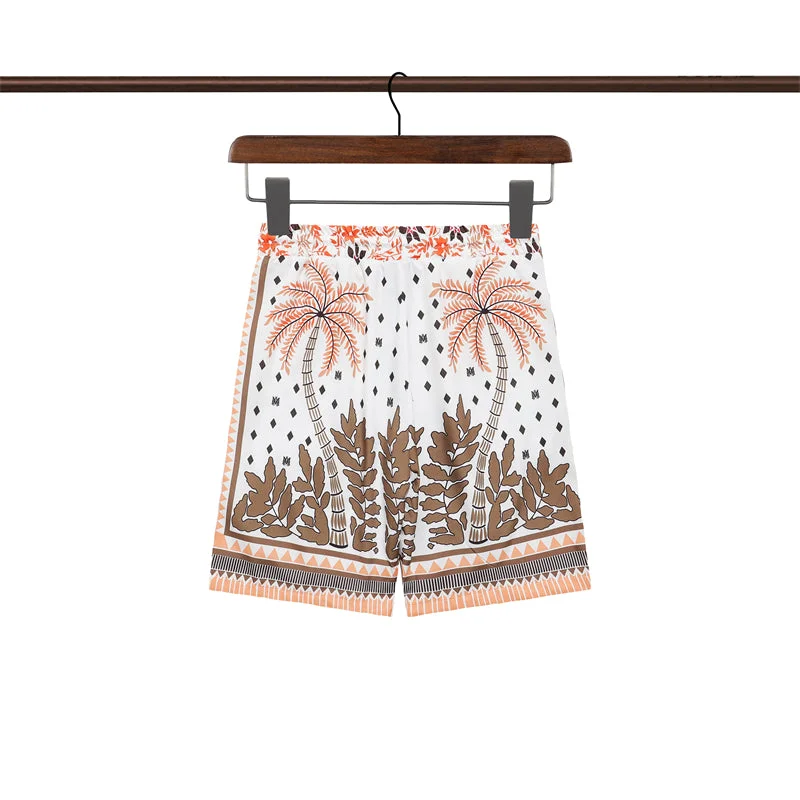 AMIRI 2023 new silk short-sleeved shirt