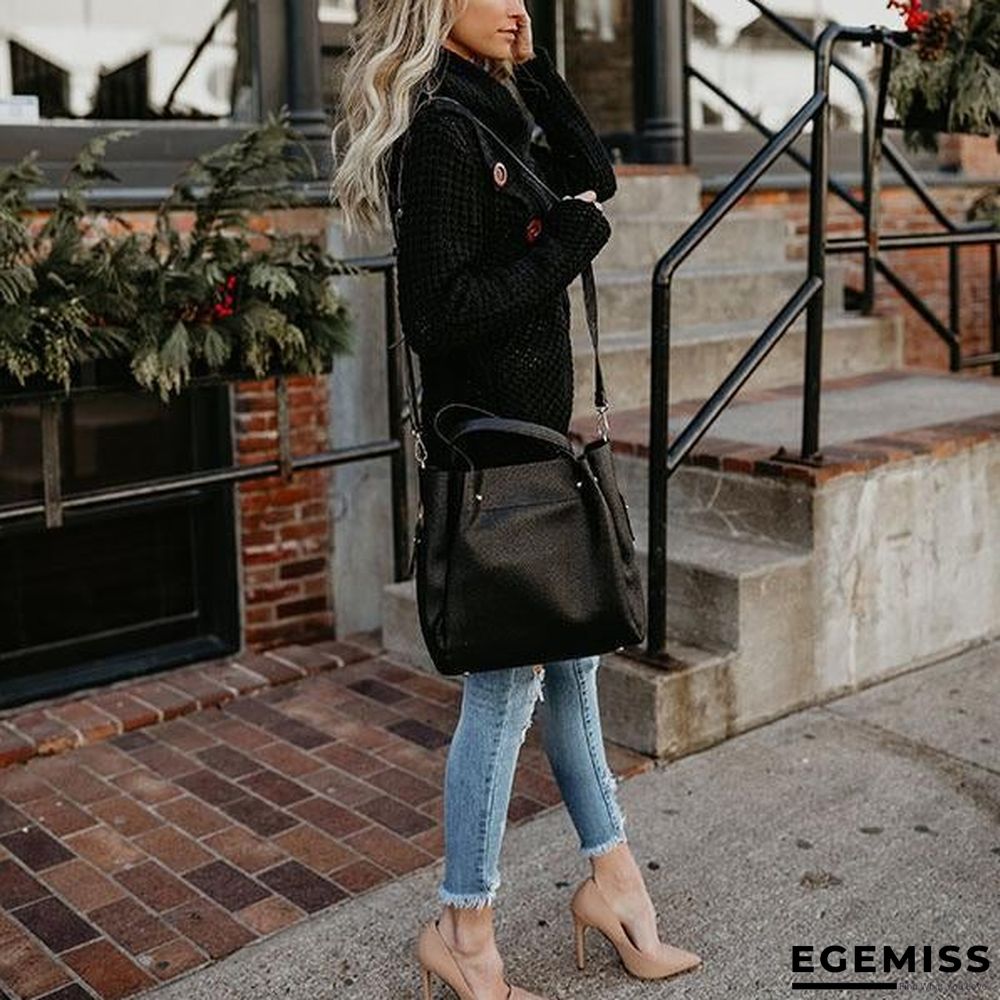 Casual Buttons Irregular Sweaters | EGEMISS