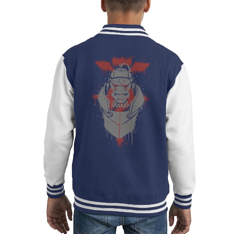 Fullmetal Alchemist Stencil Kid's Varsity Jacket