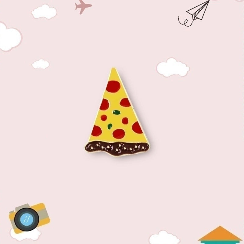 5 Pieces Cute Pin Geometric Rainbow Heart Shape Alloy Enamel Women’S Brooches