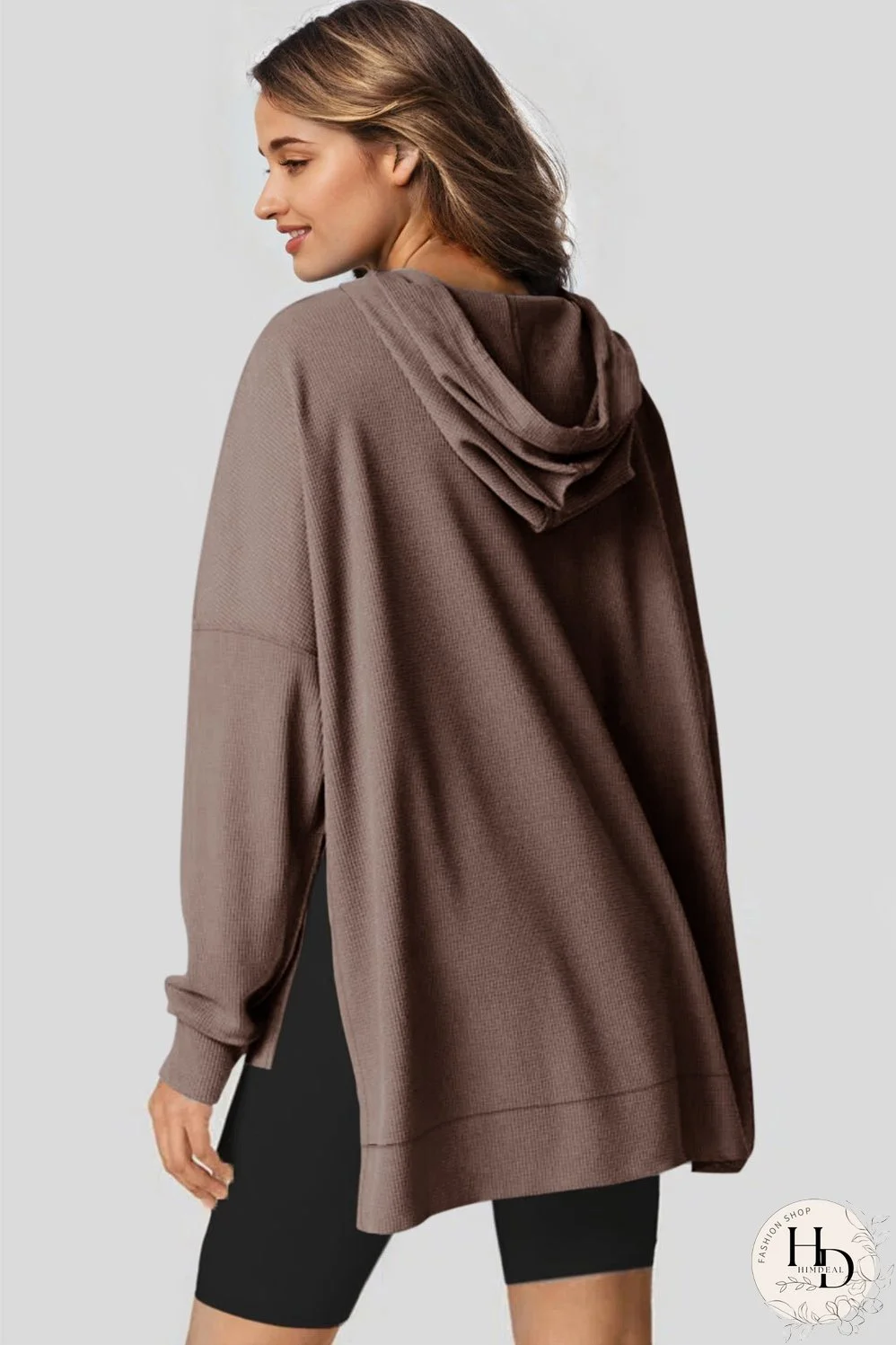 Warm Waffle Knit Hoodie