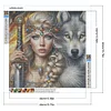 (Multistyle) Beauté Et Le Loup-Perceuse Ronde Peinture Diamant-40*40CM