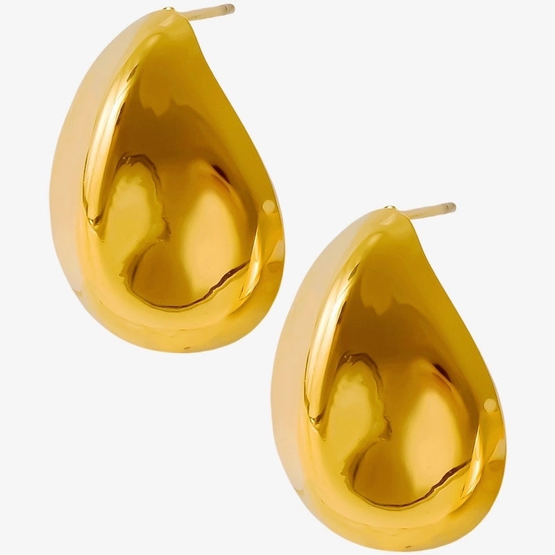 1 Pair Minimalist Classic Style Geometric Plating 304 Stainless Steel Ear Studs