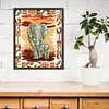 Elephants-Partial 9CT Stamped Cross Stitch Bead Embroidery 35*42cm