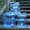Portable Container with Faucet Camping Equipment Outdoor Water Bucket for Hiking
