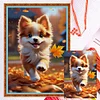 (Multi-Style) Flowers Dog-11CT Counted Cross Stitch 40*50cm/40*60cm