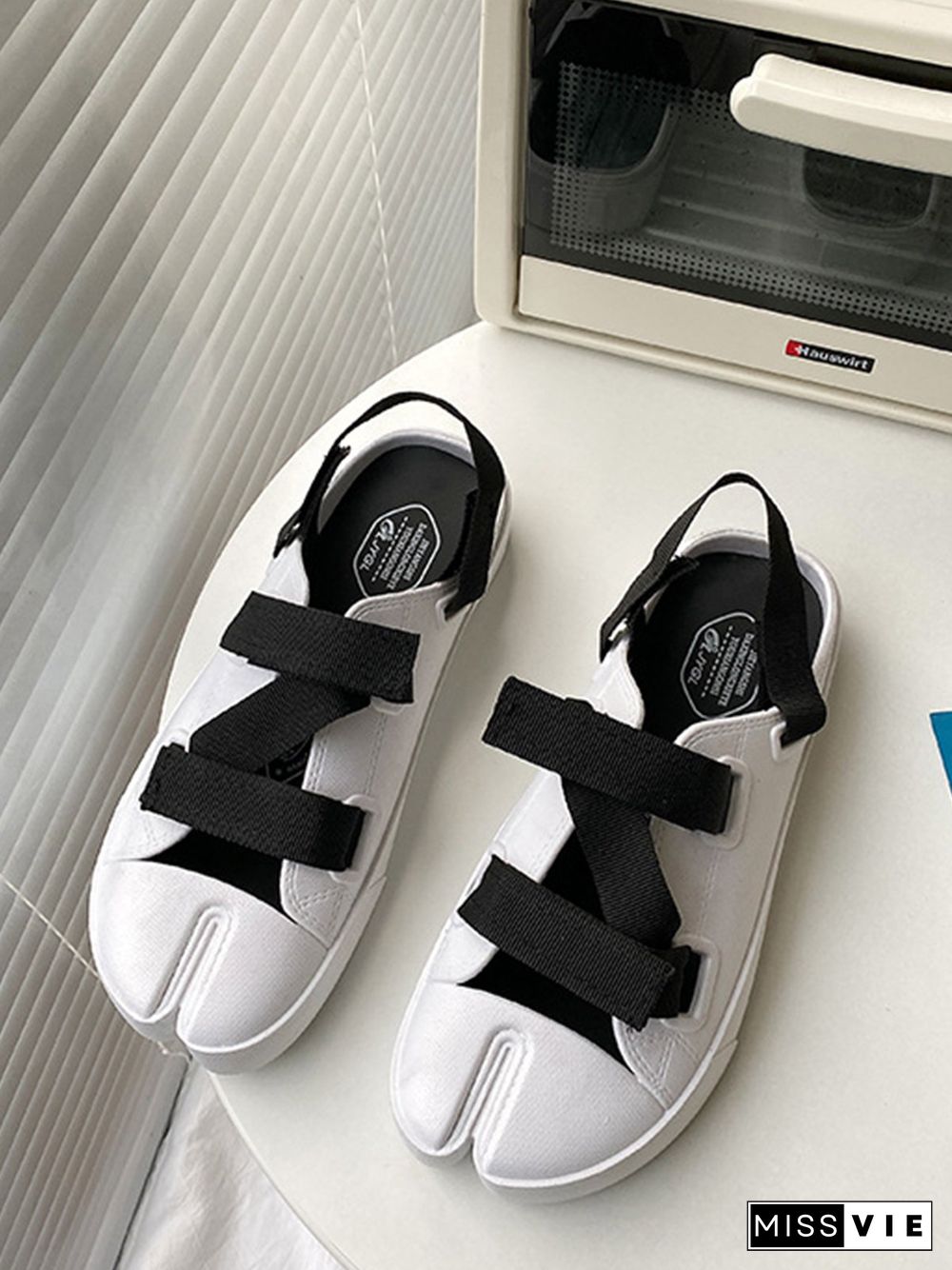 Casual Plain Split Toe Sandals