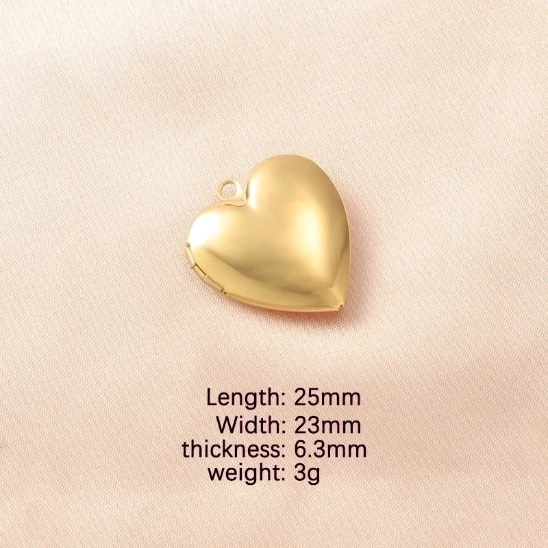 Stainless Steel 18K Gold Plated Minimalist Polishing Heart Shape None
