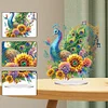 DIY Peacock Acrylic Special Shaped Diamond Painting Desktop Ornaments