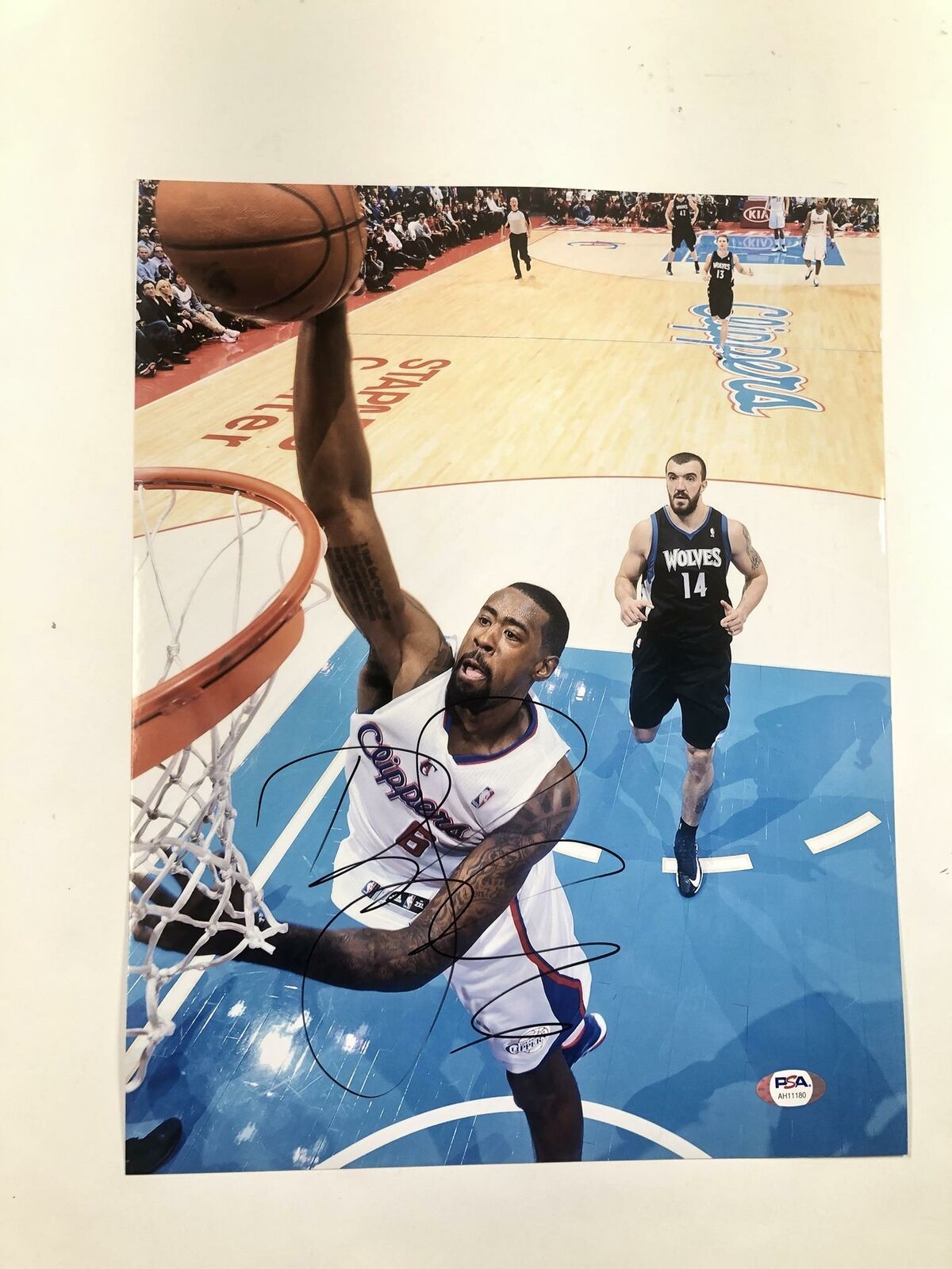 DeAndre Jordan signed 11x14 Photo Poster painting PSA/DNA Los Angeles Clippers Nets Autographed