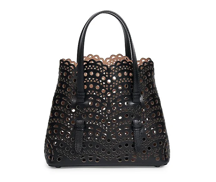 Ala&iuml;a Mina 25 Laser-Cut Leather Satchel 3.7 out of 5 Customer Rating