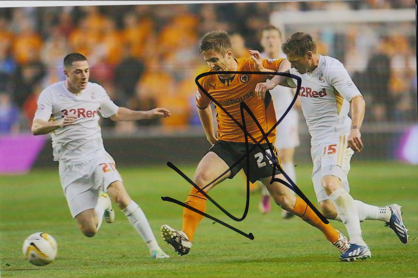 WOLVES HAND SIGNED KEVIN DOYLE 6X4 Photo Poster painting 1.