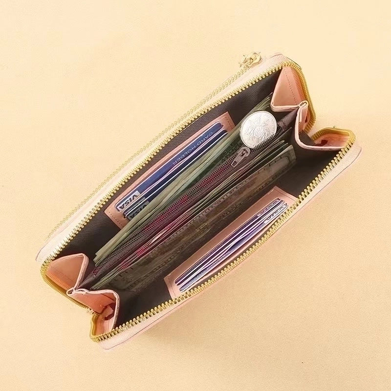 Women’s Pu Leather Solid Color Minimalist Square Zipper Shoulder Bag