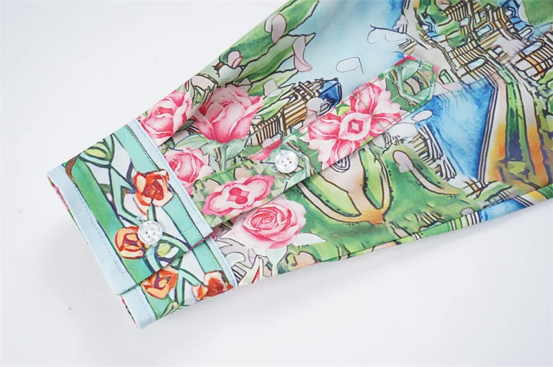 Casablanca 2023 new silk long-sleeved shirt