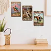 3PCS Cowgirl - Vintage Metal Signs Set - 20*30cm - Western