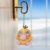 8Pcs DIY Cartoon Double Sided Special Shaped Diamond Painting Keychains