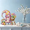 Diamond Painting Acrylic Single Sided Easter in April Gnome Ornaments Tabletop Home Office Decor
