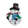 S925 Silver Xmas Snowman Charm Bead